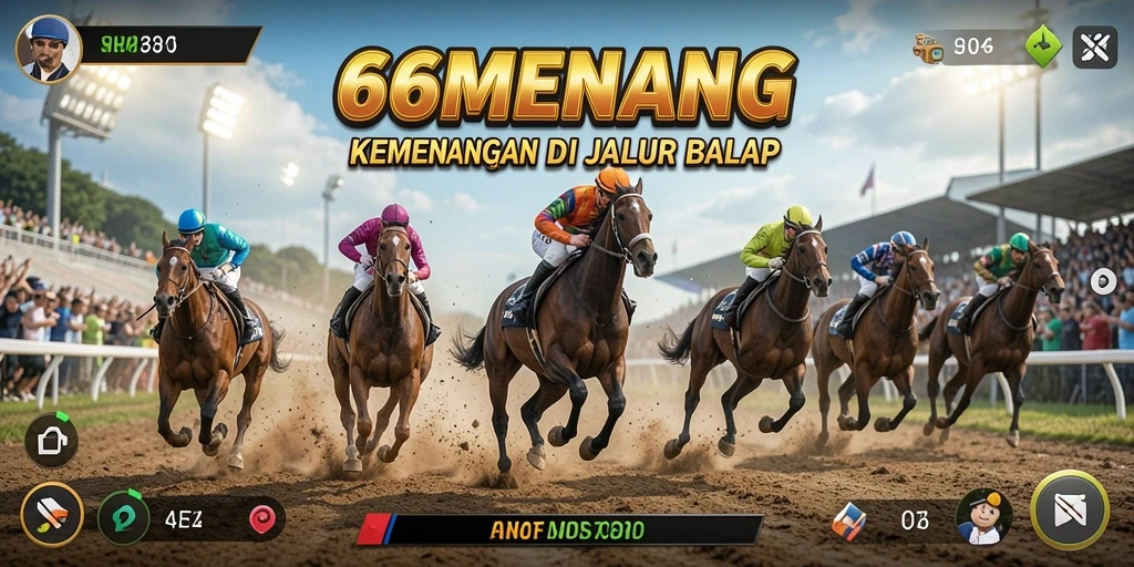Gameplay seru dalam balapan motor yang menegangkan.