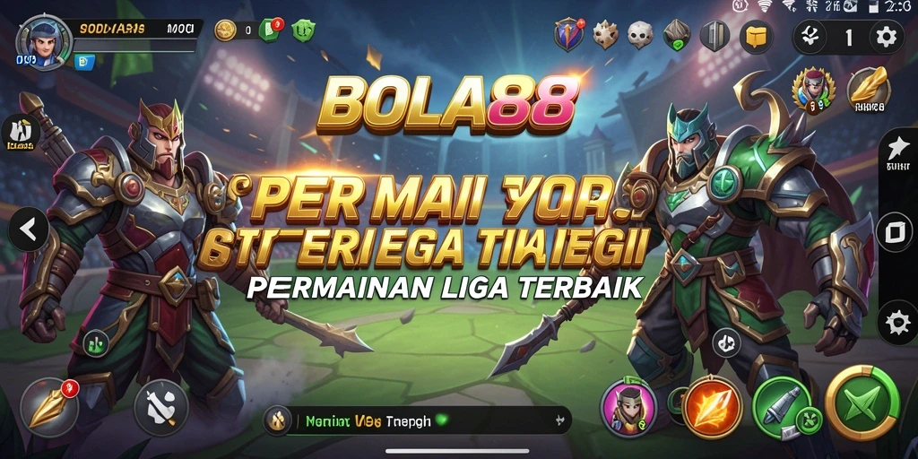 Tampilan gameplay BOLA88 dengan pertandingan yang mendebarkan.