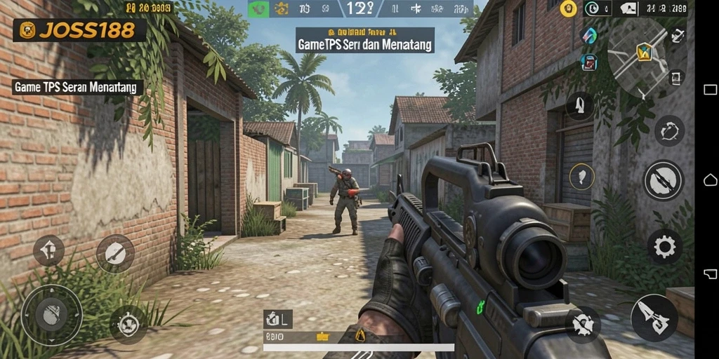 Gameplay intens dan menarik dari JOSS188 dalam mode TPS.