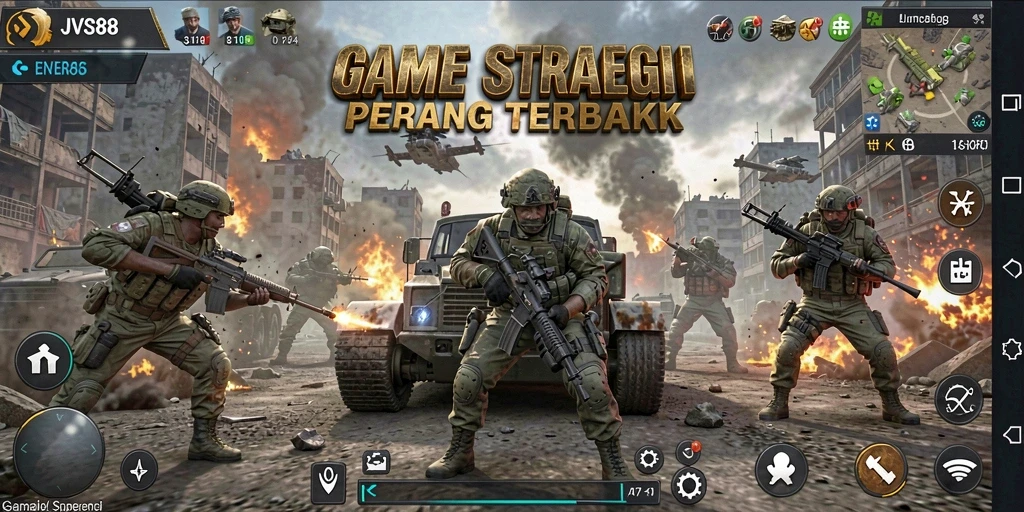 Tampilan gameplay JVS88 dengan strategi yang mendebarkan.