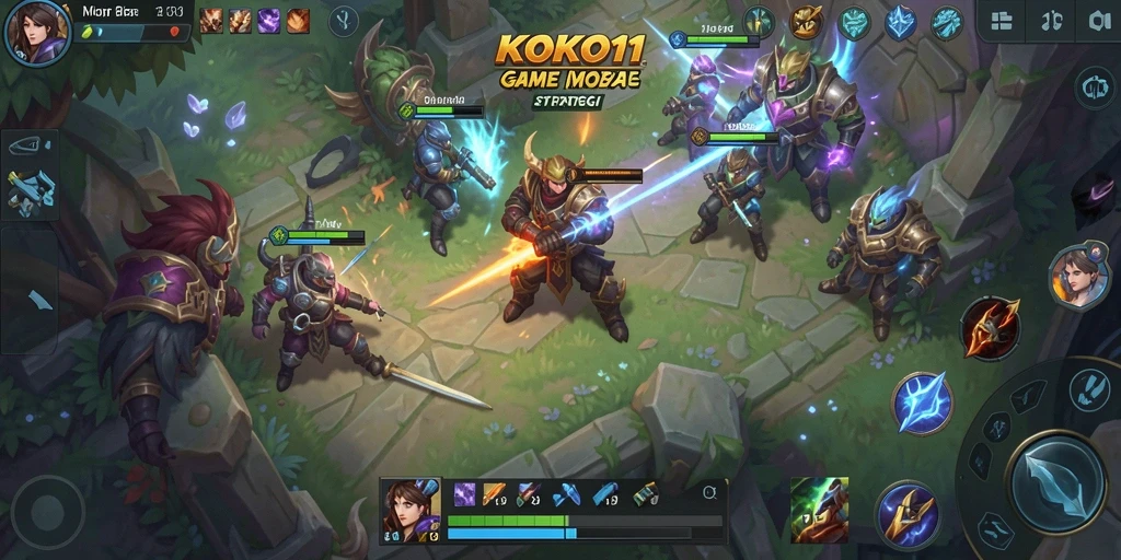 Screenshot KOKO11 menampilkan aksi seru dalam gameplay MOBA.