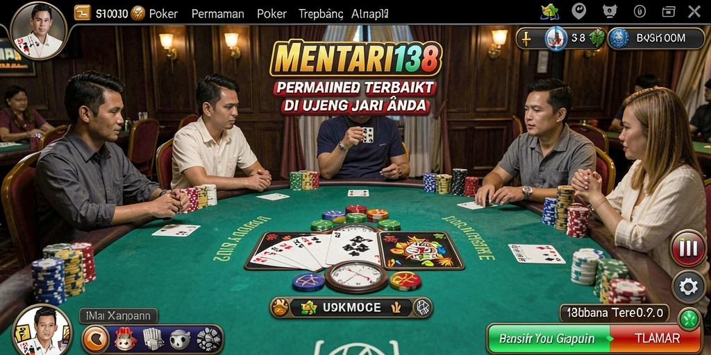 Tampilan gameplay MENTARI138 yang menarik dengan pengalaman Poker yang luar biasa.