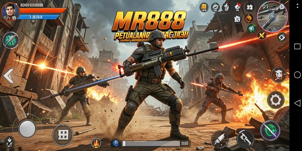 Tampilan gameplay seru dan penuh aksi di MR888.
