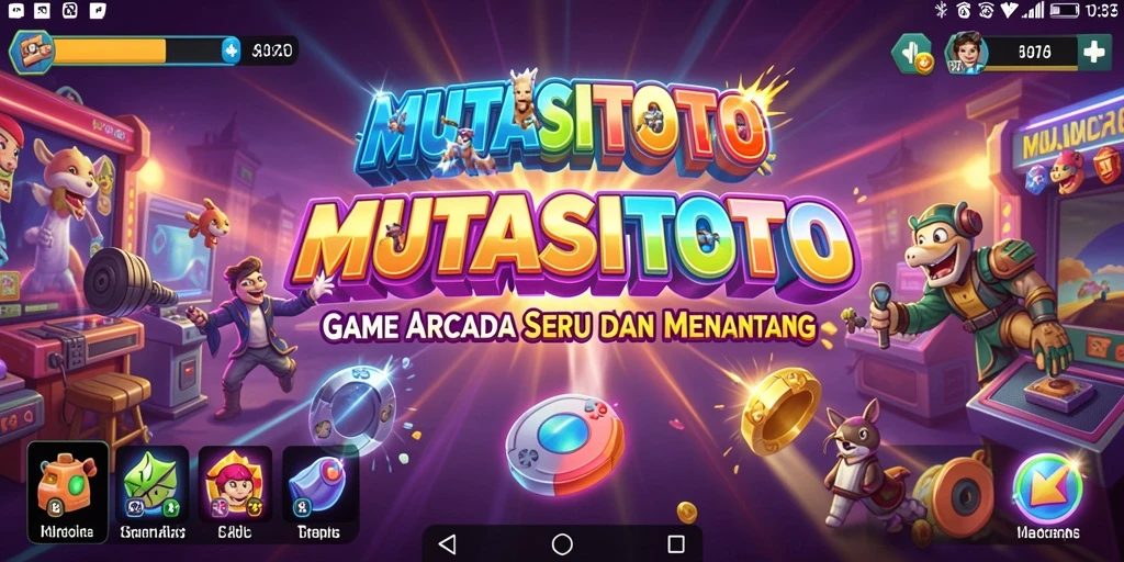 Screenshot menunjukkan gameplay seru MUTASITOTO.