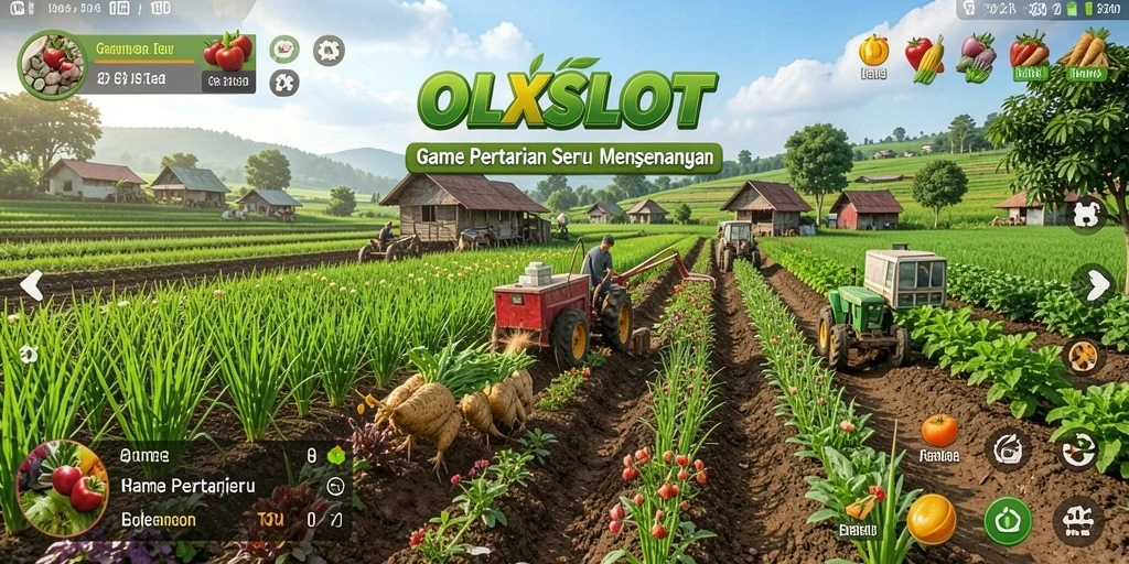 Tangkapan layar OLXSLOT menampilkan ladang yang subur dan beragam tanaman.
