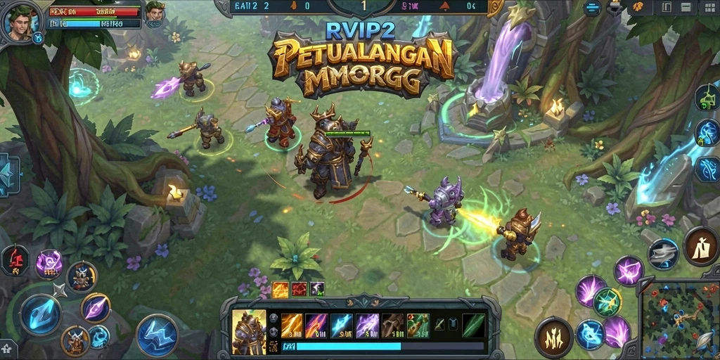 Tampilan gameplay seru di dunia MMORPG RVIP2 dengan aksi mendebarkan.