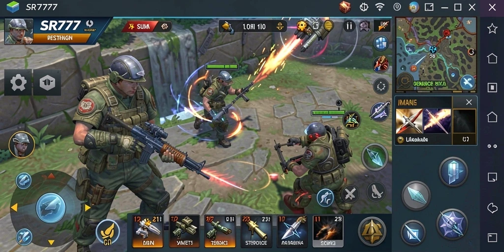 Screenshot utama SR777 menunjukkan gameplay seru dengan taktik canggih.